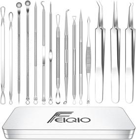 img 4 attached to 15-Piece Blackhead Remover Tools Set, Pimple Popper Kit, Acne Extractor Tool, Professional Stainless Steel Pimple Acne Blemish Removal Set with Metal Case – Latest 2021