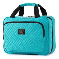 💼 turquoise hanging travel cosmetic bag for women - versatile makeup and toiletry bag with multiple pockets logo