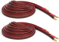 micca pure copper speaker wire with gold-plated banana plugs, 14 gauge, 6ft (2m), pair logo