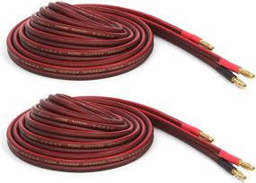 img 3 attached to Micca Pure Copper Speaker Wire with Gold-Plated Banana Plugs, 14 Gauge, 6ft (2m), Pair