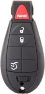 🔑 eccpp 2x keyless entry remote key fob 08-12 for chrysler 300 town & country dodge journey charger challenger srt8 dart durango grand caravan jeep commander grand cherokee logo