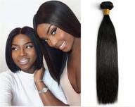 🏻 siadee 12 inch brazilian real virgin human straight hair 1 bundle, 8a grade, 100g, pack of 1, natural color hair bundles - enhanced seo logo