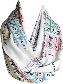 img 2 attached to 🧪 Etwoa's White Chemistry Periodic Table Infinity Scarf – Geeky Scarf for Enhanced SEO