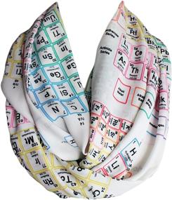 img 3 attached to 🧪 Etwoa's White Chemistry Periodic Table Infinity Scarf – Geeky Scarf for Enhanced SEO