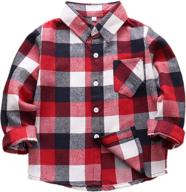 premium little boys' flannel shirts: amasslove clothing collection for tops, tees & shirts logo