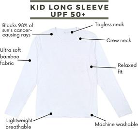 img 3 attached to 👕 Shedo Lane Boys' Heather Protective Tops, Tees & Shirts: Optimal Sun Protection for Active Kids