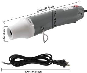 img 3 attached to Mlife Mini Heat Gun Dual Temperature Painting Supplies & Wall Treatments