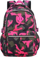 🎒 camouflage girls backpack - outrade daypack for stylish outdoor adventures logo