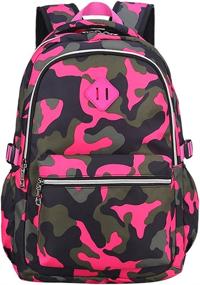 img 4 attached to 🎒 Camouflage Girls Backpack - OuTrade Daypack for Stylish Outdoor Adventures