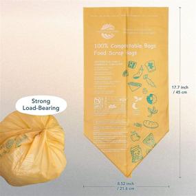 img 2 attached to 🌱 Moonygreen Compostable Trash Bags: 3 Gallon/11.35 Liter, 100 Count | Extra Thick 0.87 Mils | Food Scrap Kitchen Bags | US BPI ASTM D6400 & Europe OK Compost Home Certified