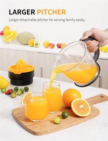 img 1 attached to 🍊 LIMENT 41 Oz Electric Citrus Juicer with Spiral Cone and Powerful Motor - For Orange, Lemon, Lime & other Citrus Fruit. Pour Spout & Easy to Clean. BPA-Free