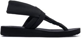 img 1 attached to Atika Women's Yoga Sling: Stylish & Supportive Flip Flop Summer Sport Sandals