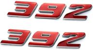 🔴 aimoll 2pcs 392 emblem, badge decal 3d logo for dodge 392 (red) logo