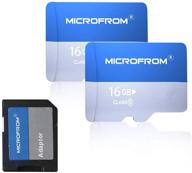 📷 16 гбx2 microsd карта с fat32, sd карты и адаптером, высокоскоростная флэш-память tf-карта с скоростью 83 мб/с, uhs-1, c10, v30, u1 - 2 пакета fat32 (16 гб) логотип