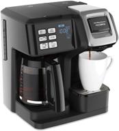 ☕️ кофеварка hamilton beach 49976 flexbrew trio 2-в-1, однокружечная и полноценная кофеварка на 12 чашек, совместима с капсулами k-cup или молотым кофе, в черном цвете. логотип