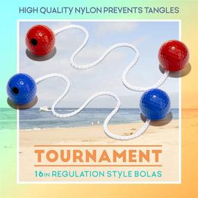 img 2 attached to 🎳 Enhance Your Ladderball Game with Franklin Sports Replacement Bolas