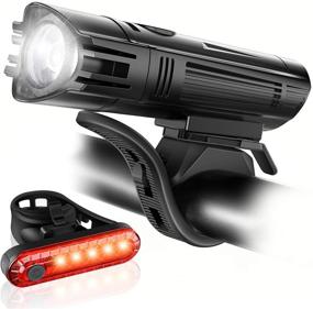 img 4 attached to 🚴 Ascher USB Rechargeable Bike Light Set - Ultra Bright Front Headlight and Back Taillight for Road Mountain Cycling - Powerful, 4 Light Modes - Easy Install for Men, Women, and Kids