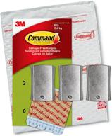 command ph048-3na jumbo universal frame hanger, 8 lb capacity, damage-free decorating, easy-open packaging, silver, pack of 3 hangers logo