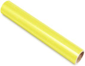 img 3 attached to 🌟 TECKWRAP Yellow Glossy Shimmer Glitter Craft Adhesive Vinyl Roll - 1ft x 5ft