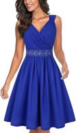 ihot sleeveless embroidery bridesmaids pockets blue l logo