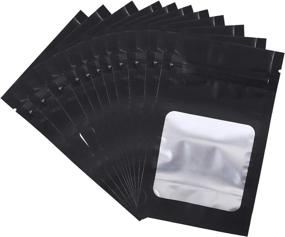 img 3 attached to 🛍️ Mylar Bags 100-Pack - Stand Up Resealable & Smell Proof Pouches | With Window (3.5" x 5.9")