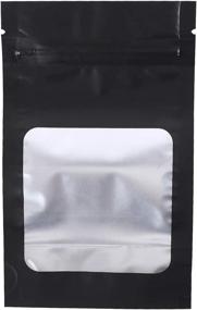 img 4 attached to 🛍️ Mylar Bags 100-Pack - Stand Up Resealable & Smell Proof Pouches | With Window (3.5" x 5.9")