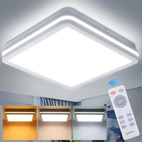 img 4 attached to 🔆 Oeegoo 10 Inch LED Ceiling Light: Dimmable, Color Adjustable, Remote Control, Waterproof - Perfect for Kids Room, Bedroom, Bathroom, Kitchen