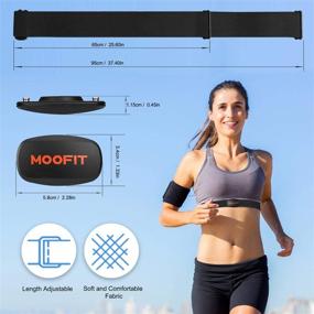 img 3 attached to 📱 MooFit ANT+ Heart Rate Monitor with Chest Strap - Bluetooth HR Sensor, IPX7 Waterproof - Compatible with Zwift, Rouvy, TRX, EliteHRV, Peloton, Strava - iOS & Android Compatible (MooFit App Unavailable)