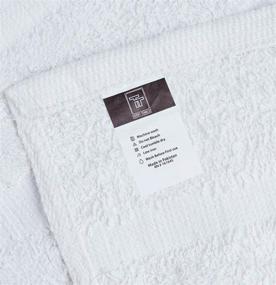 img 1 attached to 🛀 Terry Towels Salon White 24 Pack Hand Towels Set - 100% Cotton Saloon Towel - Ultra Soft, Absorbent, and Easy-to-Care - Gym, Spa, and Salon Use - 16 x 27 Inches - Maximum Softness and Durability
