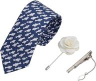 👔 ihomor cotton printed floral stainless men's accessories: cuff links, shirt studs & tie clips for elegant style logo