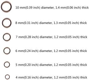 img 2 attached to 🔗 900 Piece Double Loop Jump Rings Assortment from 4mm to 10mm for Jewelry Making – Findings for Necklaces and Bracelets