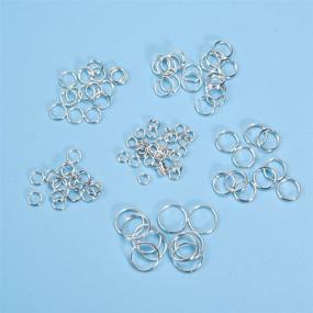 img 3 attached to 🔗 900 Piece Double Loop Jump Rings Assortment from 4mm to 10mm for Jewelry Making – Findings for Necklaces and Bracelets