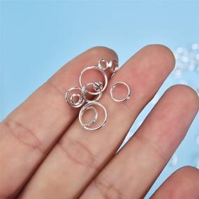 img 1 attached to 🔗 900 Piece Double Loop Jump Rings Assortment from 4mm to 10mm for Jewelry Making – Findings for Necklaces and Bracelets