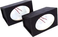 🎶 atrend pro audio tuned speaker enclosures set (6 x 9 inch) - enhancing sound quality and reducing rattles with high-grade 5/8 inch mdf enclosures - nickel finish terminals and 18 gauge audio cables included logo