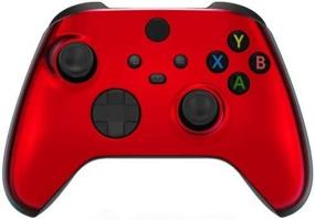 img 1 attached to 🎮 Enhanced Gaming Experience with Custom Soft Touch Feel - Chrome Red Wireless Controller for Xbox Series X/S & Xbox One