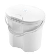 👶 rotho baby design topline nappy pail: convenient and stylish white diaper disposal solution logo