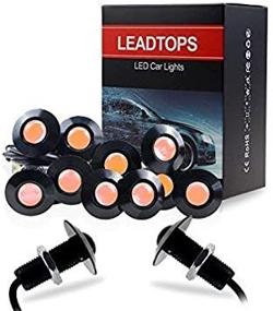 img 3 attached to LEADTOPS 10-pack DIY 12V Ultra Thin 23mm Eagle Eye Bulb Fog Tail DRL Daytime Running Lights Yellow Kit for Car Motorcycle - Enhanced SEO