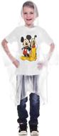 youth size disney mickey mouse pluto hooded rain poncho logo