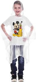 img 4 attached to Youth Size Disney Mickey Mouse Pluto Hooded Rain Poncho