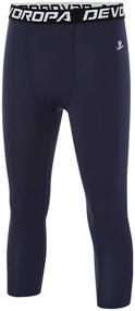 img 4 attached to Boys' Compression Sports Leggings for Basketball - Devoropa Clothing