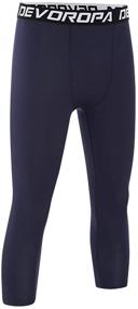 img 2 attached to Boys' Compression Sports Leggings for Basketball - Devoropa Clothing