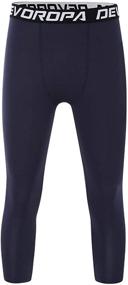 img 3 attached to Boys' Compression Sports Leggings for Basketball - Devoropa Clothing