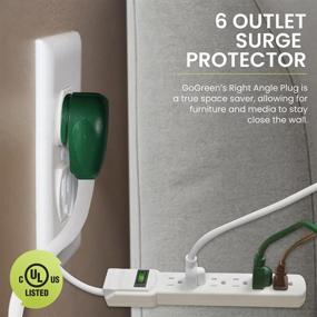 img 1 attached to 🌿 GoGreen Power GG-16106MS: 6 Outlet Surge Protector with 6' Cord – Efficient White Solution for Eco-conscious Consumers