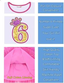 img 1 attached to 🦄 Unicorn Birthday Party Princess Girl Dresses - Long Sleeve Spring/Autumn Girls Outfits