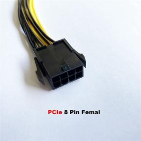 img 3 attached to Бесконечный адаптер PCIe 8 Pin Female к 2 x 8 Pin (6+2) Male кабель разветвитель питания для PCI Express длиной 12 дюймов