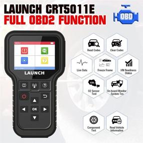 img 2 attached to 🔧 2021 Новейший инструмент для перенастройки TPMS + считыватель кодов OBD2 сканера - LAUNCH CRT5011E, 315+433МГц датчик TPMS - Чтение, активация, программа, перенастройка, сброс - Система контроля давления в шинах (TPMS) - Чтение и очистка DTC-кодов - Тестирование ключа Fob