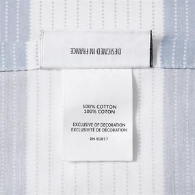 img 1 attached to Lacoste Archive Queen Sheet Set in Serene Zen Blue: Enhance Your Bedroom Décor with Luxury and Comfort