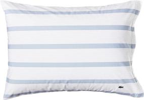 img 3 attached to Lacoste Archive Queen Sheet Set in Serene Zen Blue: Enhance Your Bedroom Décor with Luxury and Comfort