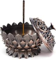 lotus incense holder burner - vintage-inspired for a nostalgic experience logo