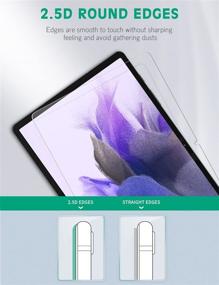 img 1 attached to 📱 [2-Pack] Apiker Tempered Glass Screen Protector for Samsung Galaxy Tab S7 FE 5G 2021/Galaxy Tab S7 Plus - Scratch Resistant, S Pen Compatible - 12.4-inch Fe/Tab S7+
